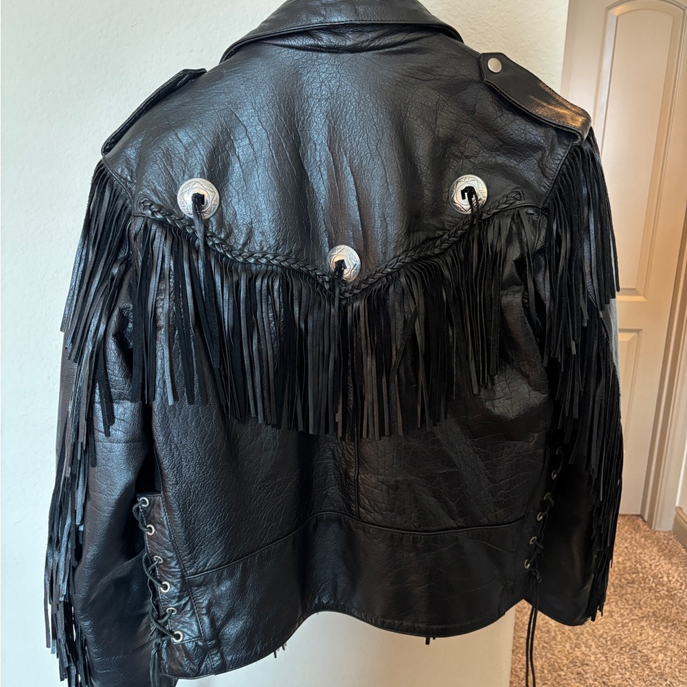 Unik Leather Men’s Motorcycle Jacket - Picture 7 of 13